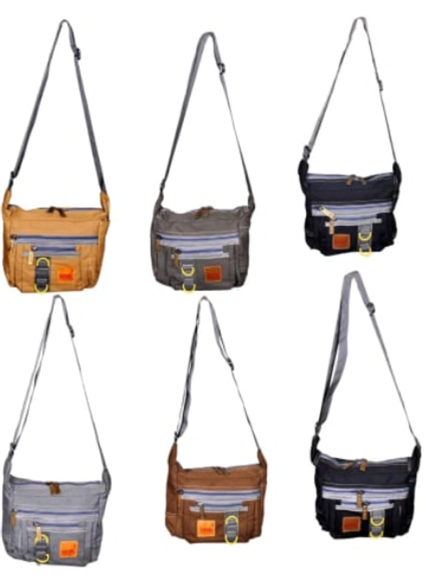 CANVAS MESSENGER BAG - MULTI COLOR